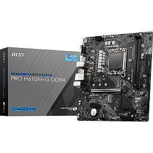 PLACA MADRE MSI PRO H610M-G DDR4 INTEL 12GEN SOCKET LGA1700 MICRO ATX