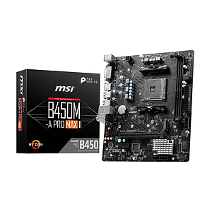 PLACA MADRE MSI B450M-A PRO MAX II M.2/AM4/DDR4/DVI-D/HDMI