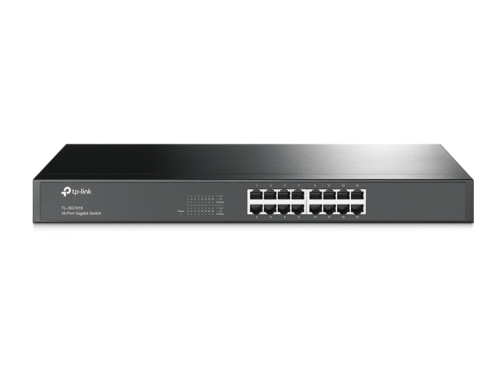 SWITCH TP-LINK 16 PUERTOS GIGABIT RACKEABLE  TL-SG1016