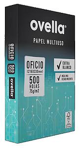 RESMA PAPEL FOTOCOPIA OVELLA OFICIO 75 g/m2 500 HOJAS (CM)