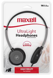 AUDIFONOS MAXELL HP-200 NEGRO C/MIC AUX 3.5