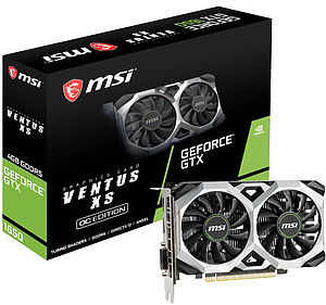 TARJETA DE VIDEO MSI GEFORCE GTX 1650 4GB/GDDR5 D6 VENTUS XS OCV3 DISPLAYPORT/HDMI/DVI