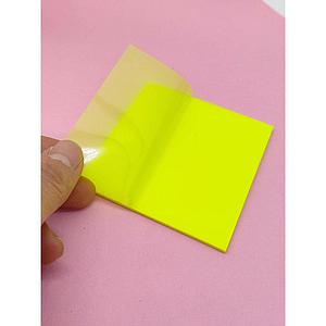 NOTAS ADHESIVAS KORES TRANSPARENTE AMARILLA 76 X 76 MM. 30 UNID.