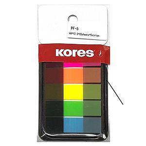 BANDERITA KORES 5 COLORES PF-5 20 HJS. 44 X 12.5 mm