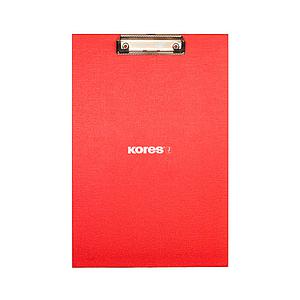 TABLA CON APRETADOR SIMPLE KORES OFICIO VINILICA ROJA (FL53)