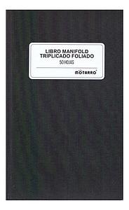 LIBRO MANIFOLD MOTARRO AUTOCOPIATIVO TRIPLICADO 50 HJS. (REF.251341)