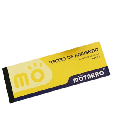TALONARIO RECIBO DE ARRIENDO MOTARRO 50HJS. (MU112-2)