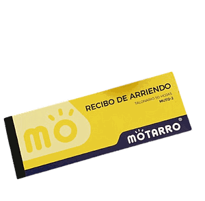 TALONARIO RECIBO DE ARRIENDO MOTARRO 50HJS. (MU112-2)