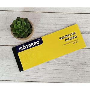 TALONARIO RECIBO DE DINERO MOTARRO 50HJS. (MU112-7)