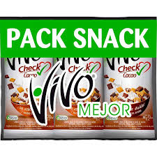 PACK SNACK VIVO SHOT CHECK CACAO 7 UNID. X 30GRS.