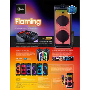PARLANTE MLAB KARAOKE FLAMING DANCE 8000W TWS 9105