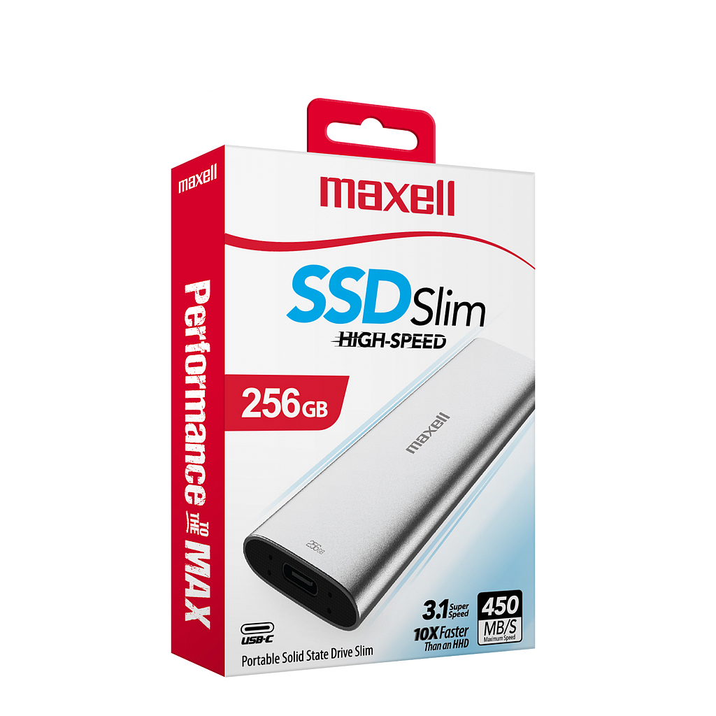 DISCO DURO EXTERNO SSD MAXELL 512GB SLIM USB TIPO C