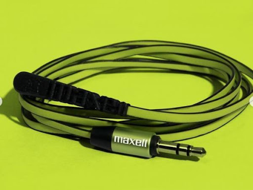 CABLE AUXILIAR 3.5MM MAXELL 1.2 MT AUD-500FLT VERDE