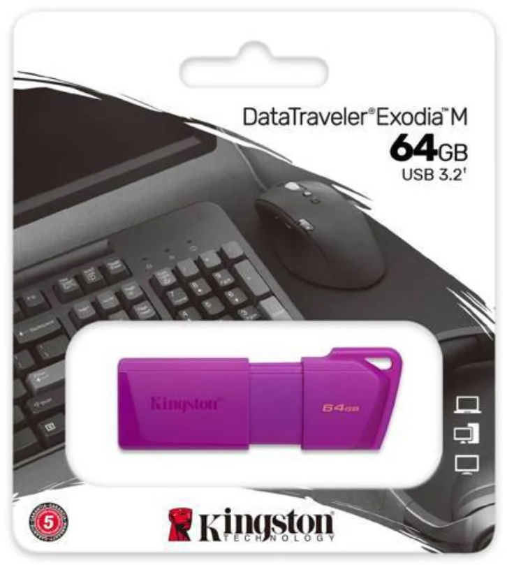 PENDRIVE KINGSTON DTXM/64GB 3.2 DATATRAVELER EXODIA MORADO