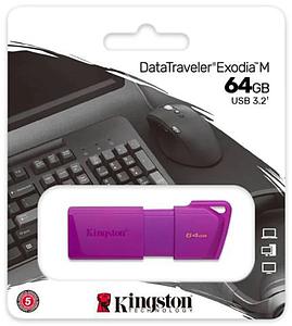PENDRIVE KINGSTON DTXM/64GB 3.2 DATATRAVELER EXODIA MORADO