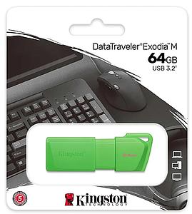 PENDRIVE KINGSTON DTXM/64GB 3.2 DATATRAVELER EXODIA VERDE