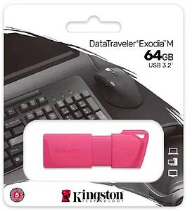 PENDRIVE KINGSTON DTXM/64GB 3.2 DATATRAVELER EXODIA ROSADO