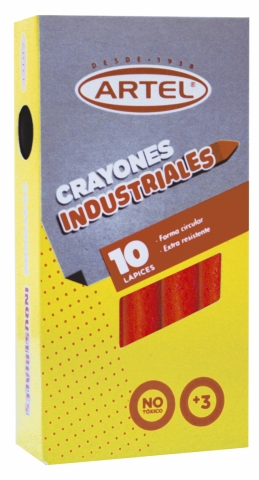 CRAYON INDUSTRIAL ARTEL ROJO X UNIDAD ( DESC. )