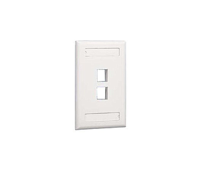 FACE PLATE DOBLE PANDUIT 2PTO RJ-45 BLANCO