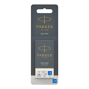 SET DE CARTUCHOS PARKER TINTA AZUL PLUMA X 5UND. (1950208)
