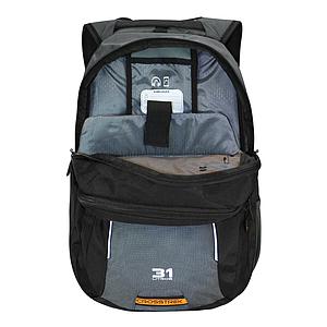 MOCHILA HEAD CROSSTREX NEW 31 LTS. NEGRO GRIS 16"