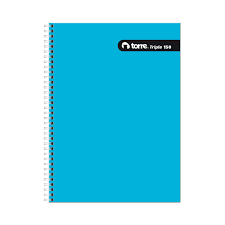 CUADERNO TORRE TOP 7mm 150 Hjs 3 MATERIAS LISO