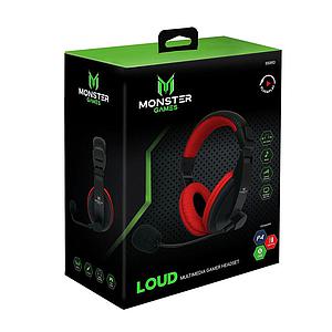 AUDIFONO MONSTER GAMER LOUD RED 550RD PC/PS4/NTS/XBOX