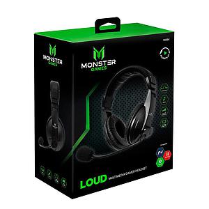 AUDIFONO MONSTER GAMER LOUD BLACK 550BK PC/PS4/NTS/XBOX