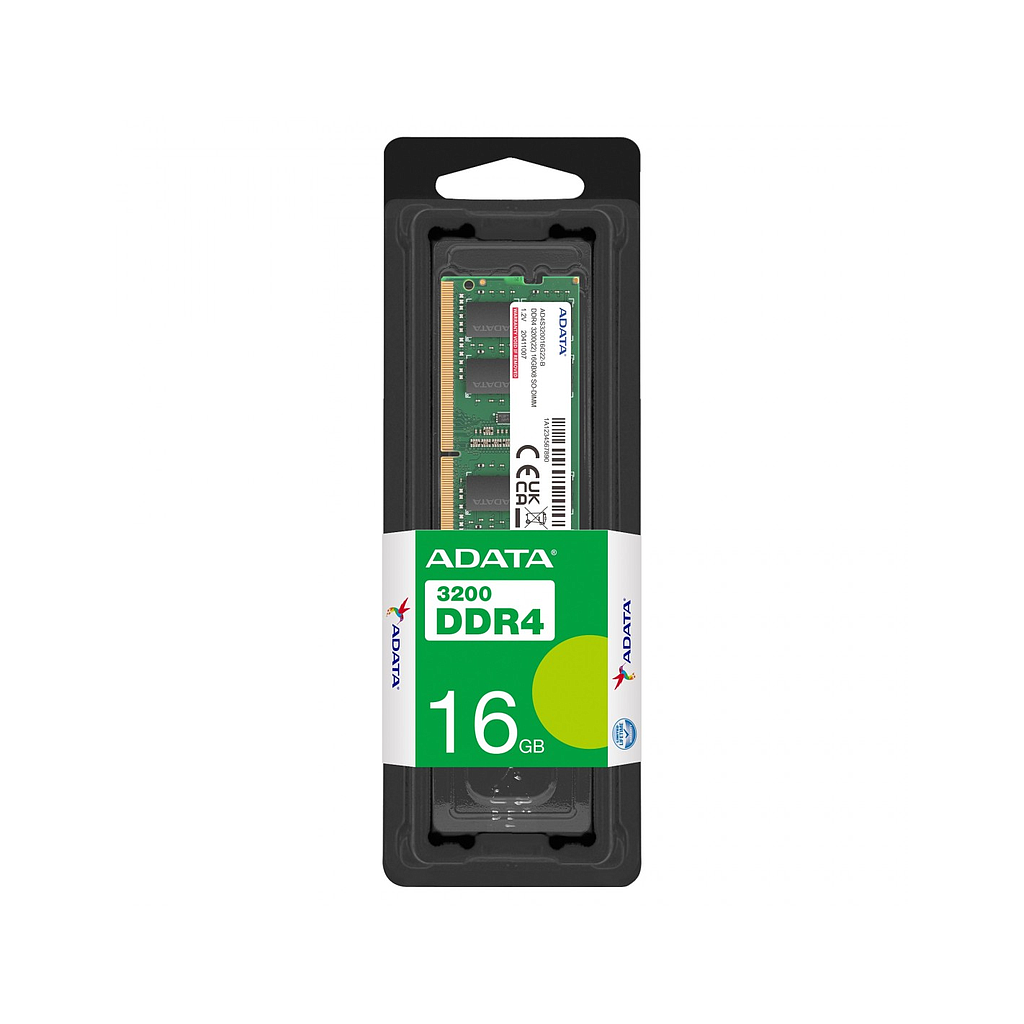 MEMORIA RAM ADATA 16GB 3200MHz DDR4 SODIMM CL22 1.2V
