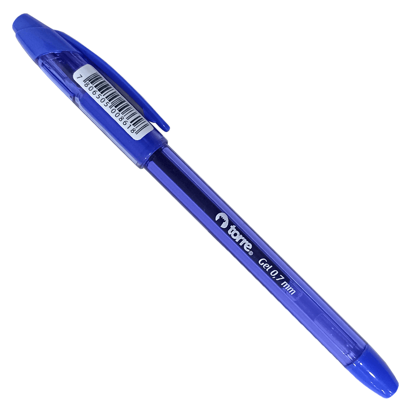 BOLIGRAFO TORRE GEL QUICK DRY AZUL 0.7MM UNIDAD 