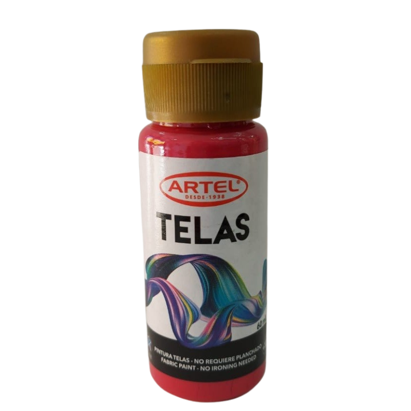 PINTURAS P/ TELAS ARTEL 60 ml CARMIN N° 87