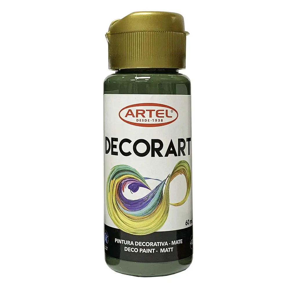 PINTURA DECORART ARTEL 60 ml VERDE OSCURO Nº 57