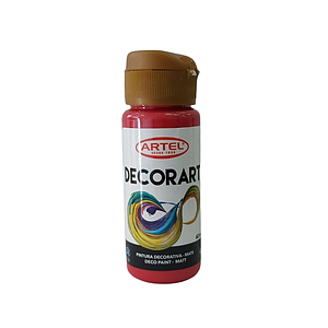 PINTURA DECORART ARTEL 60 ml CARMIN Nº 87