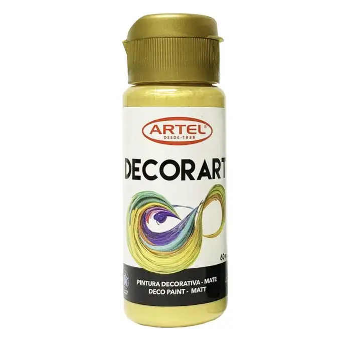 PINTURA DECORART ARTEL 60 ml ORO Nº 90