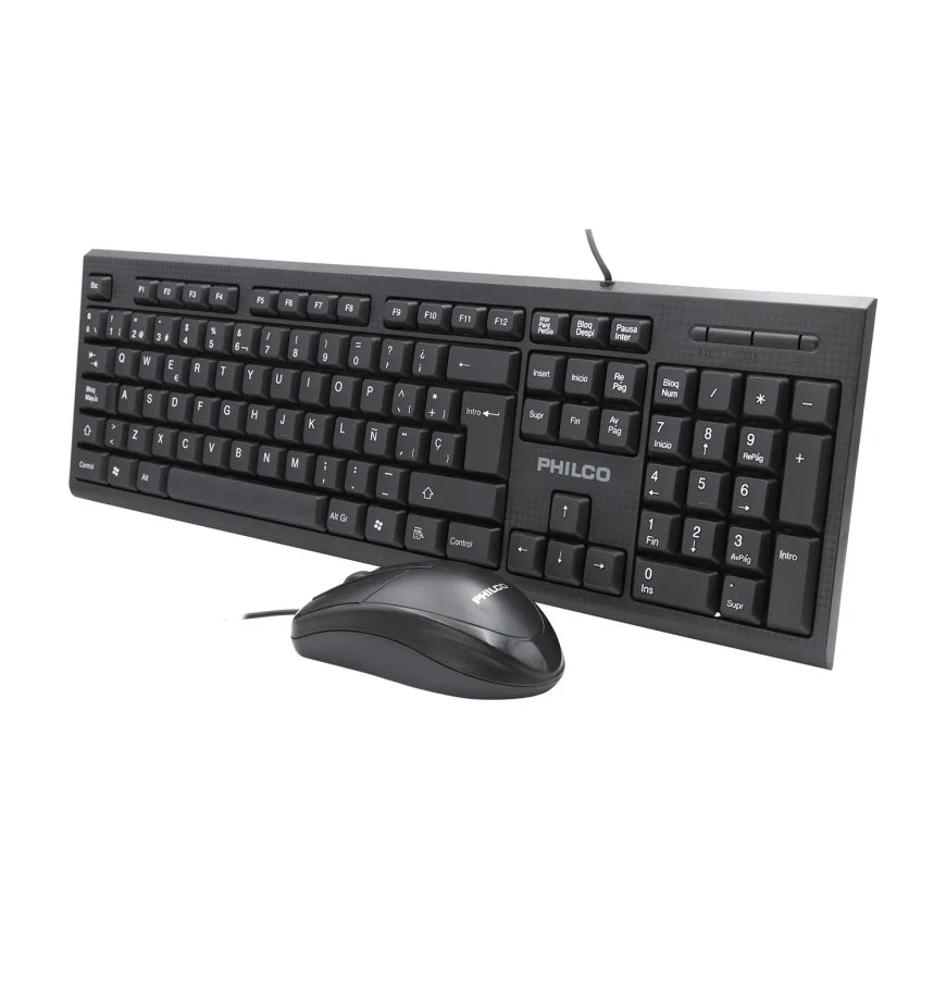 KIT TECLADO Y MOUSE PHILCO ALAMBRICO K4500