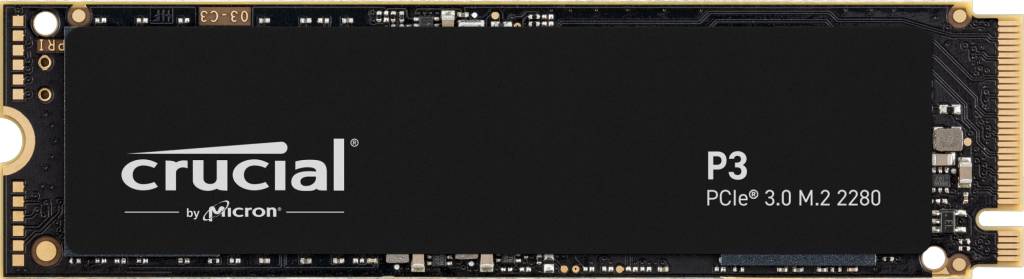 UNIDAD SSD CRUCIAL P3 500GB M.2 2280 NVMe