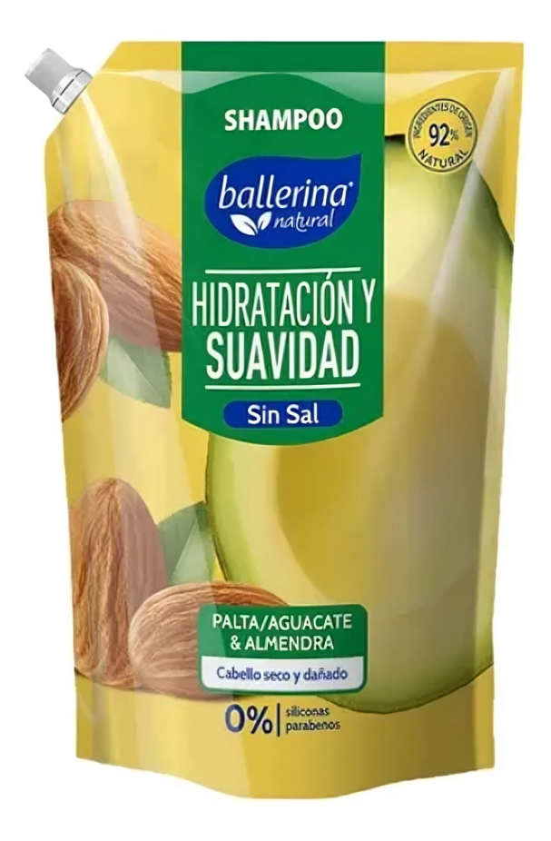 SHAMPOO BALLERINA PALTA Y ALMENDRAS 750 ml. DOYPACK