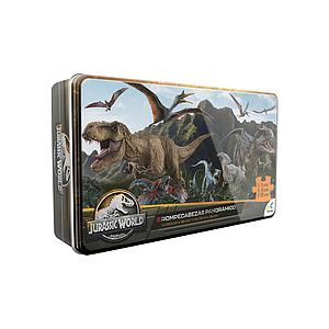 PUZZLE PANORAMICO 3 EN 1 DE 24/48/100 PZS. JURASSIC WORLD +6a. (COD.JCA3437)