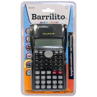 CALCULADORA BARRILITO SC240 CIENTIFICA 12 DIGITOS