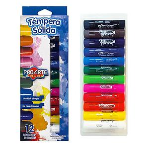 TEMPERA SOLIDA PROARTE 12 COLORES 