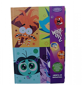 LIBRETA ARTEL PERSONAJES INTENSAMENTE 2 EMPASTADA A5 ( DESC. )