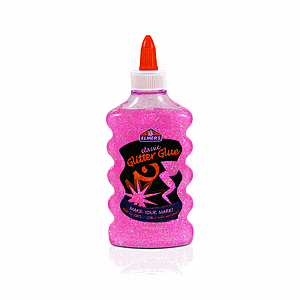 PEGAMENTO LIQUIDO ELMER'S WASHABLE GLITTER GLUE PINK 177ml (2048794)