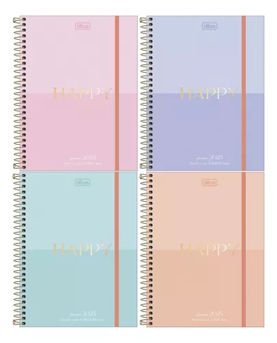 AGENDA TILIBRA PLANNER 2025 HAPPY M7 SEMANA A LA VISTA