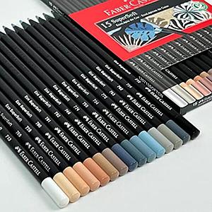 LAPICES DE COLORES FABER 15 COLORES SUPERSOFT NEUTROS