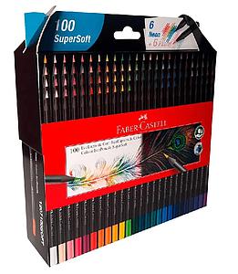 LAPICES DE COLORES FABER CASTELL 100 COLORES SUPERSOFT (210700)