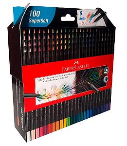 LAPICES DE COLORES FABER 100 COLORES SUPERSOFT