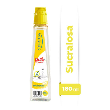 ENDULZANTE LIQUIDO DAILY  100% SUCRALOSA 180 ml.