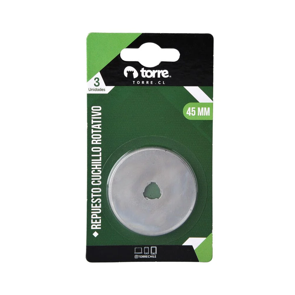 REPUESTO CUCHILLO ROTATIVO TORRE  3 UNIDADES