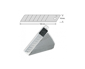 REPUESTO CUCHILLO CARTONERO TORRE 18MM x 10 UND ( CM )