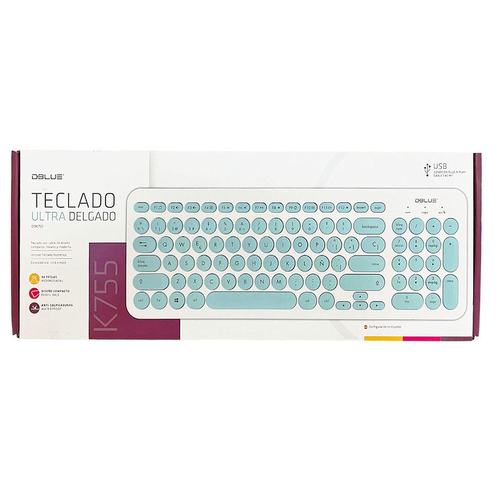 TECLADO ALAMBRICO DBLUE ULTRA DELGADO DBK755